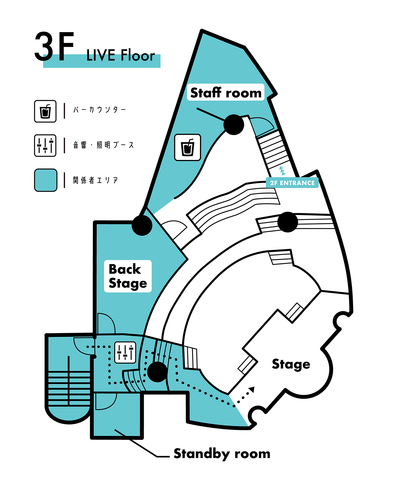 SHIBUYA RINGの3階フロア